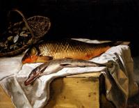 Bazille, Frederic - Still Life With Fish